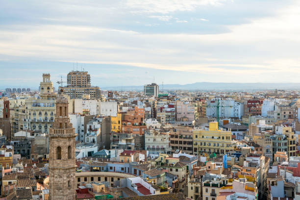 istock Valencia city aerial view 641151574