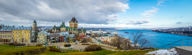 istock Panoramic view of Quebec City skyline - Quebec City, Canada 641154754