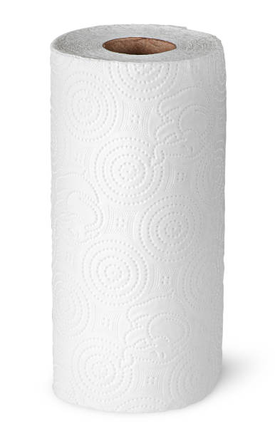 istock Roll paper towels on the bushing vertically 641155026