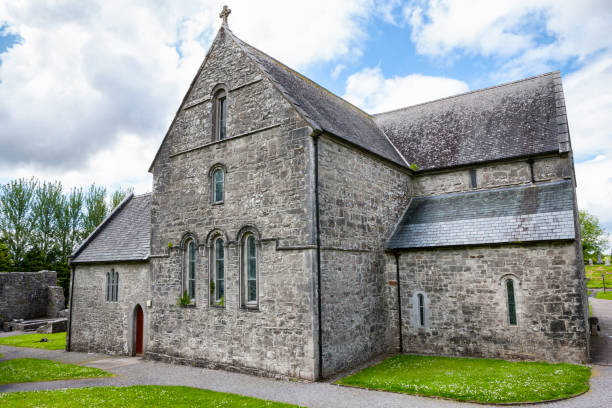 Ballintubber Abbey in Ballintubber, County Mayo, Ireland. It was founded in 1216 and is in regular use today.