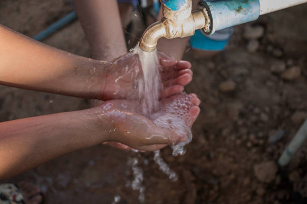 istock Close up Asian children wash hands. 641160104