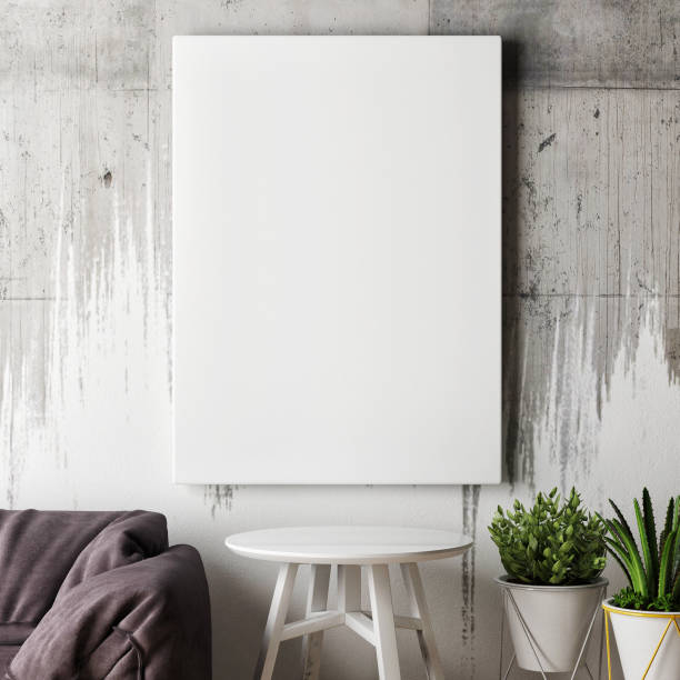 istock mock up poster, Close up living room 641160370