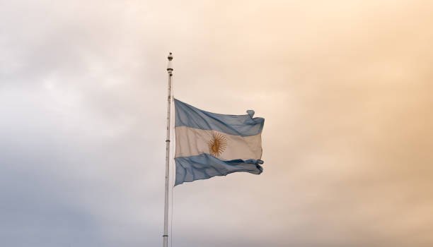 istock Argentina flag waving 641169448