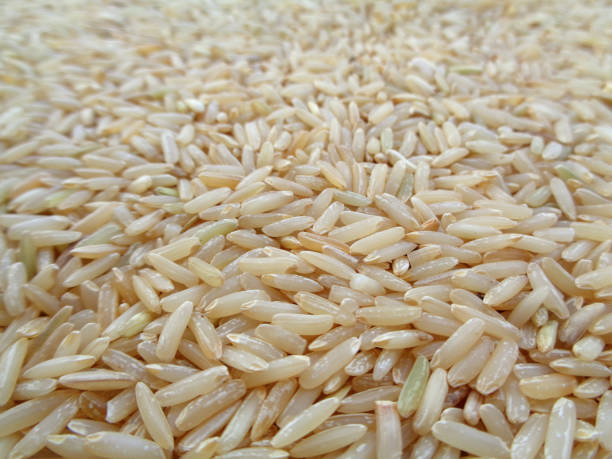 istock Close-up of Uncooked Brown Jasmine Rice, for Background 641174162