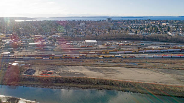 istock Everett WA USA Cityscape 641178628