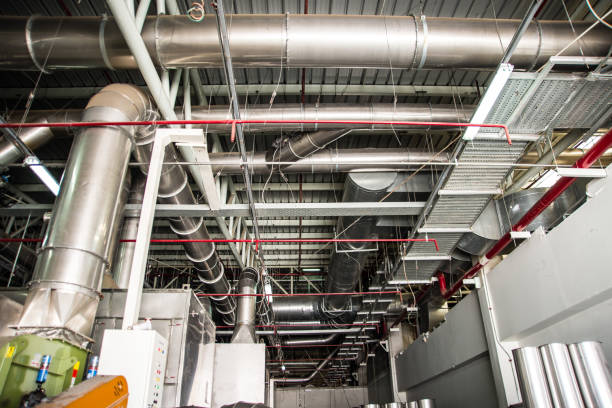 istock System of industrial dust collector 641180588