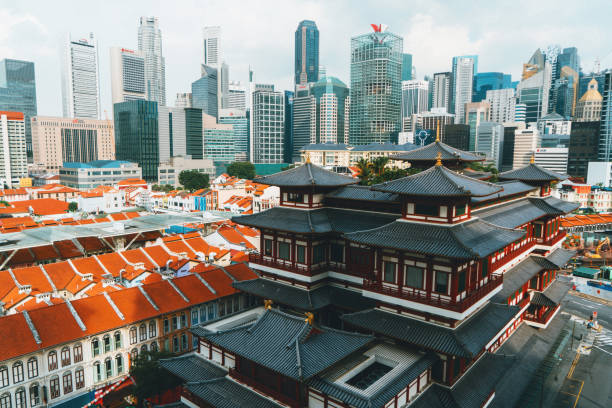 istock Chinatown in Singapore from above 641181106