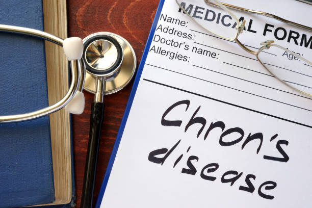 istock Chron Disease written in a medical form. 641184826