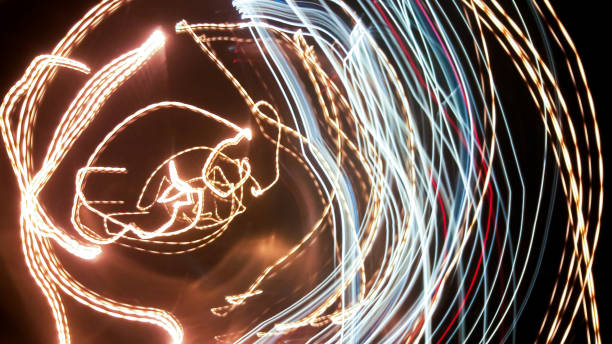 istock Abstract background of night light on street 641184878
