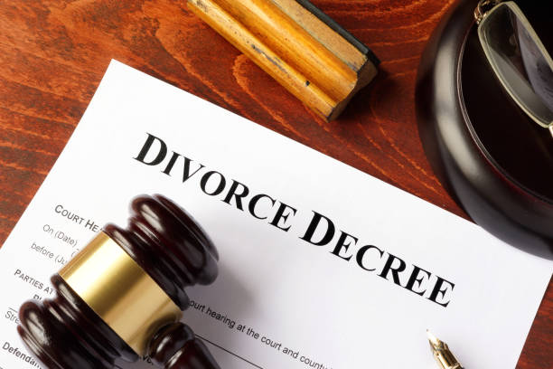 istock Divorce decree and gavel on a table. 641185142