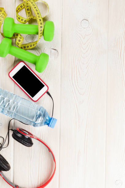 istock Fitness and diet concept background 641185836