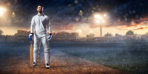 istock Cricket: Batsman on the stadium in action 641187700