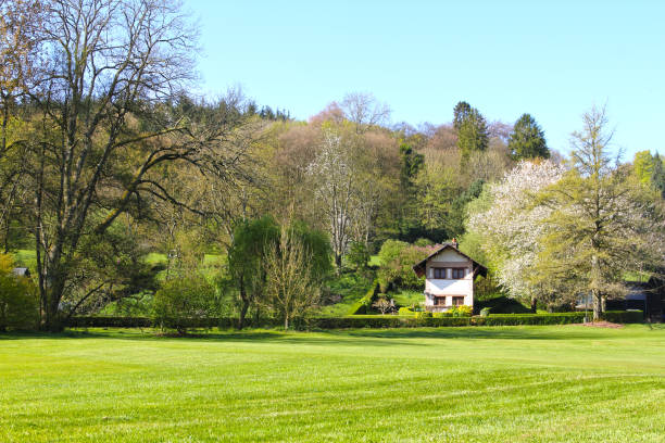 istock Idyllic houses in Normandy 641188158