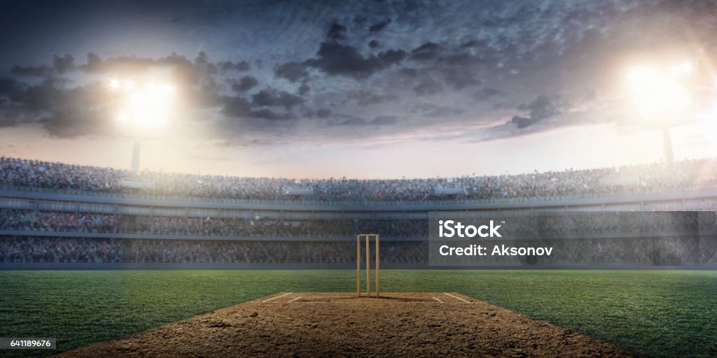 Cricket Cricket Stadium Stock Photo - Download Image Now - Sport of Cricket,  Stadium, Cricket Field - iStock
