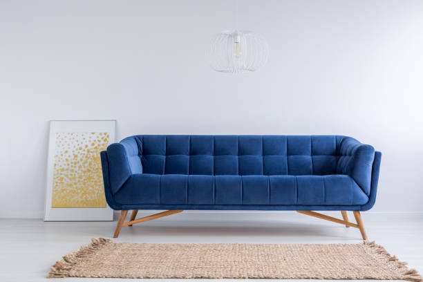 istock Room with sofa and rug 641191526