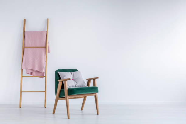 istock White room with ladder 641191578