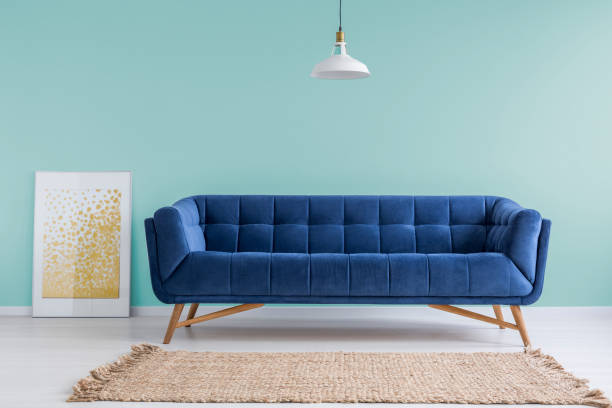 istock Mint living room with sofa 641191636