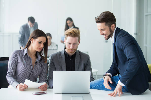 istock Business team in office 641192618
