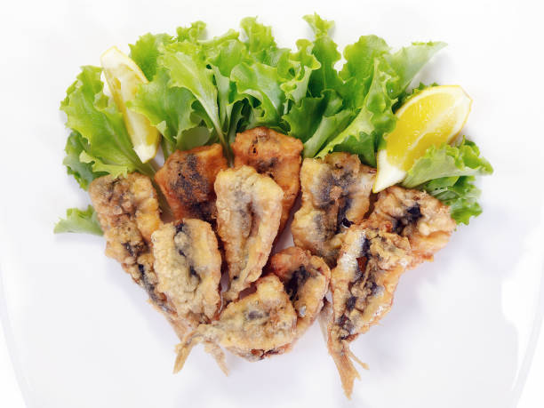 istock Breaded and fried anchovies 641196398