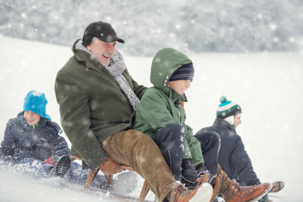 istock Family on snow 641196496