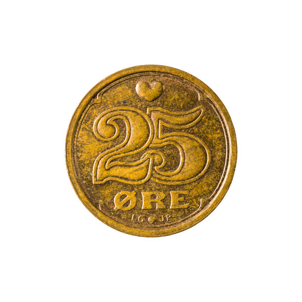 istock 25 danish oere coin (1991) obverse isolated on white background 641199890