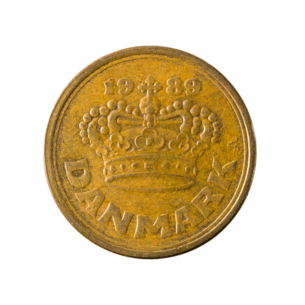 istock 50 danish oere coin (1989) reverse isolated on white background 641200108