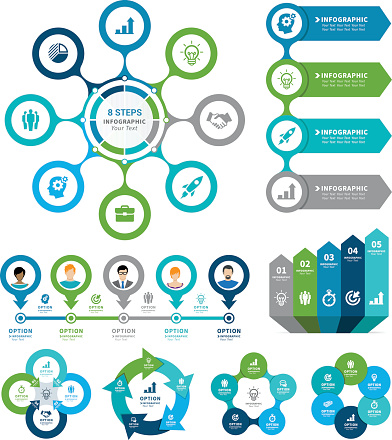 Vector illustration of the infographic elements