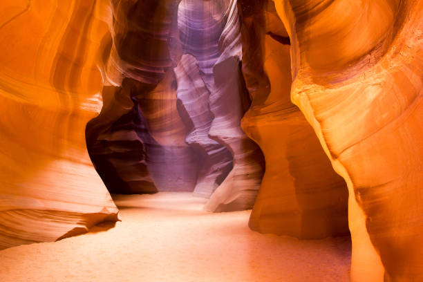 upper antelope slot canyon, arizona - upper antelope canyon imagens e fotografias de stock