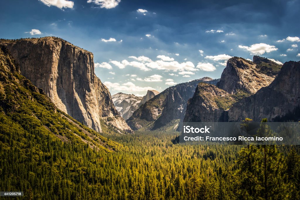 Yosemite National Park, California Yosemite Valley, National Park, California, USA El Capitan - Yosemite National Park Stock Photo