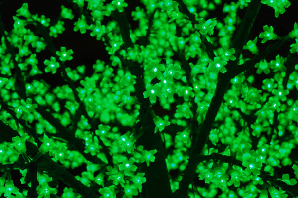 istock Tree with green colors on a garland 641209570