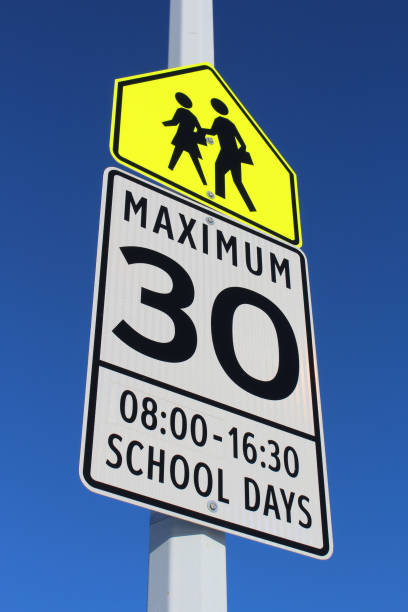 istock Speed Limit Sign in School Zone 641209974