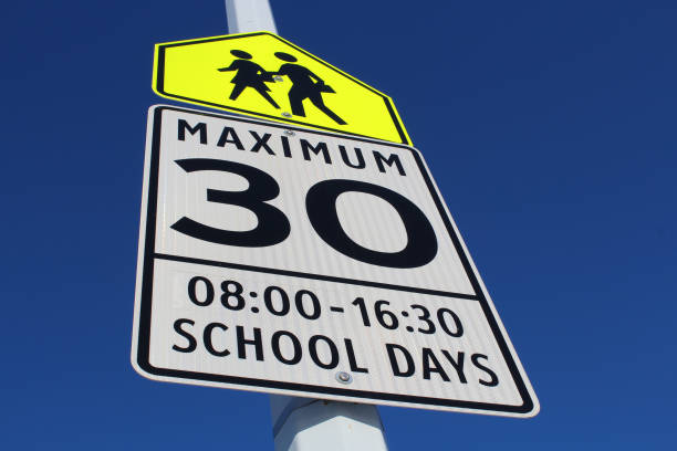 istock Speed Limit Sign in School Zone 641210060