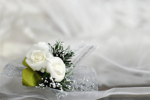 A beautiful corsage on a wrist.