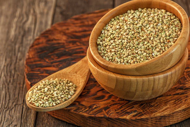 istock Organic green buckwheat 641218866