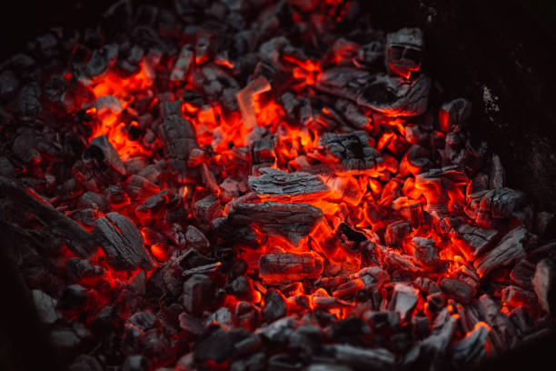 istock Close Up Of Campfire Flames 641219262