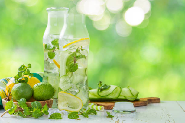 istock Infused lemon and cucumber water 641220314
