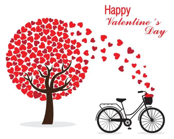 Vector illustration of Valentine card