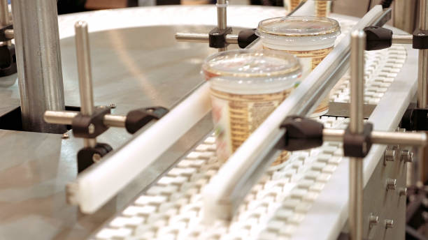 istock Conveyor product line conveyer belt 641227968