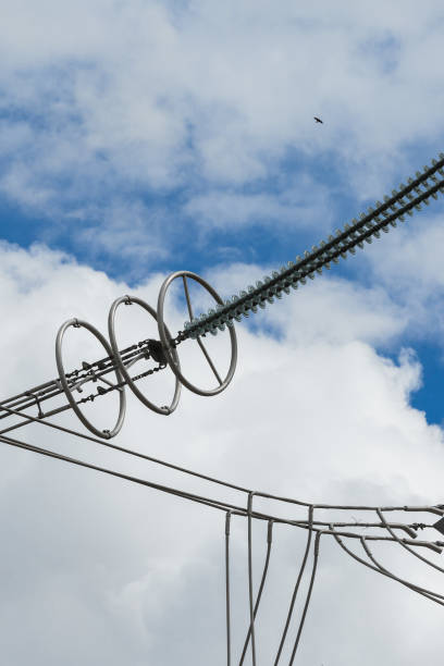 istock Electric power transmission lines 641228564