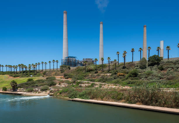 istock Hadera River Park next to Orot Rabin power station 641229562