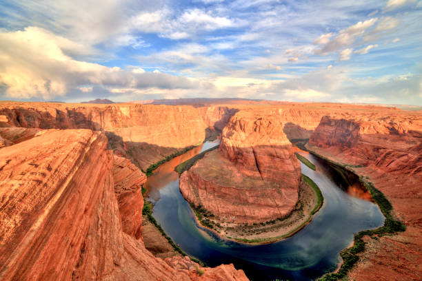 istock Horseshoe Bend on Colorado River at Sunrise, Utah 641230396