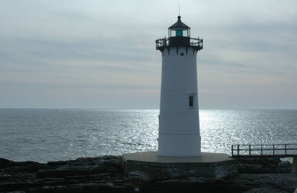 Portsmouth Harbor Lighthouse stock photo