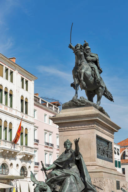 istock Equestrian Victor Emmanuel II monument in Venice, Italy. 641233360