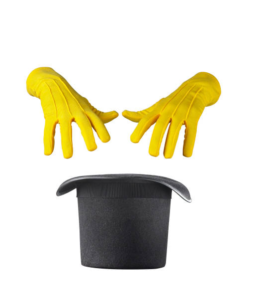 istock Magician gloves with cylinder 641235746