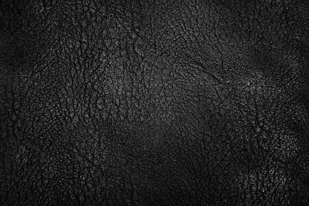 istock Black leather texture close up, Fashion  background. 641249210