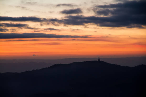 istock Mountain valley during sunrise. Natural summer landscape 641251156