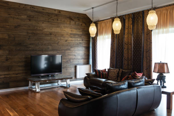 istock Modern interior design of living room. 641253336