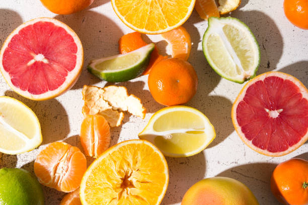istock different kinds of citrus on white background 641254990