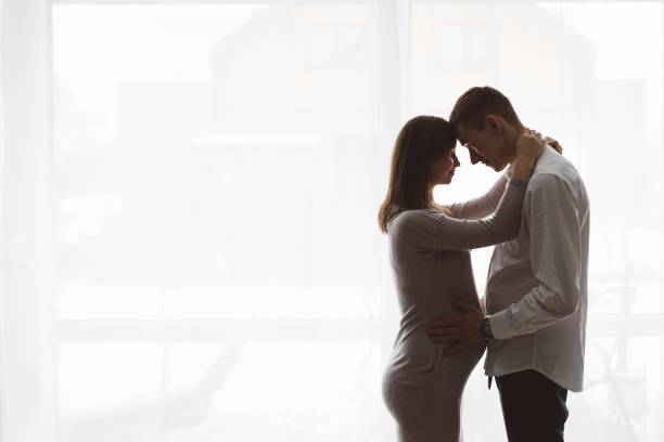 istock Pregnant woman with her husband 641262024