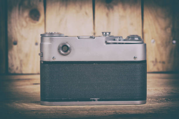 istock Vintage film camera 641263554